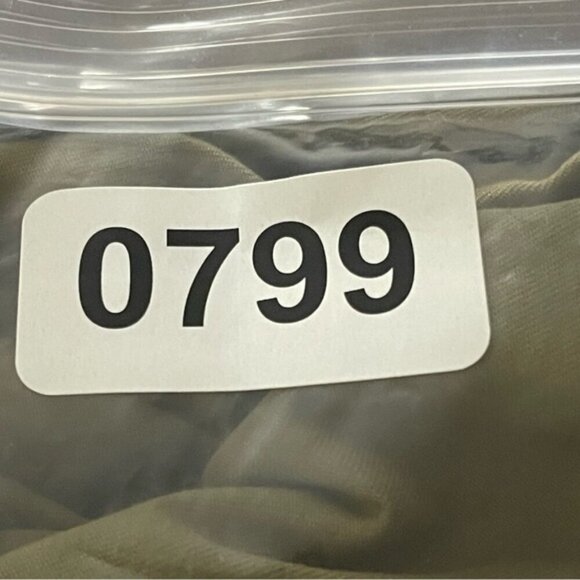 Zara Pants Womens size large Olive Green Paperbag Waist Belted Tapered Cargo NWT - Picture 14 of 14